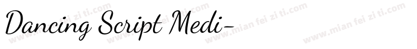 Dancing Script Medi字体转换